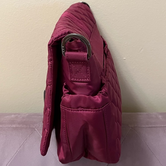 Lug Harness Crossbody Bag in Raspberry - Picture 5 of 10